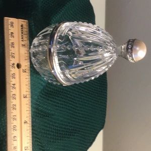 Lenox -Crystal Egg with diamond/pearl accents